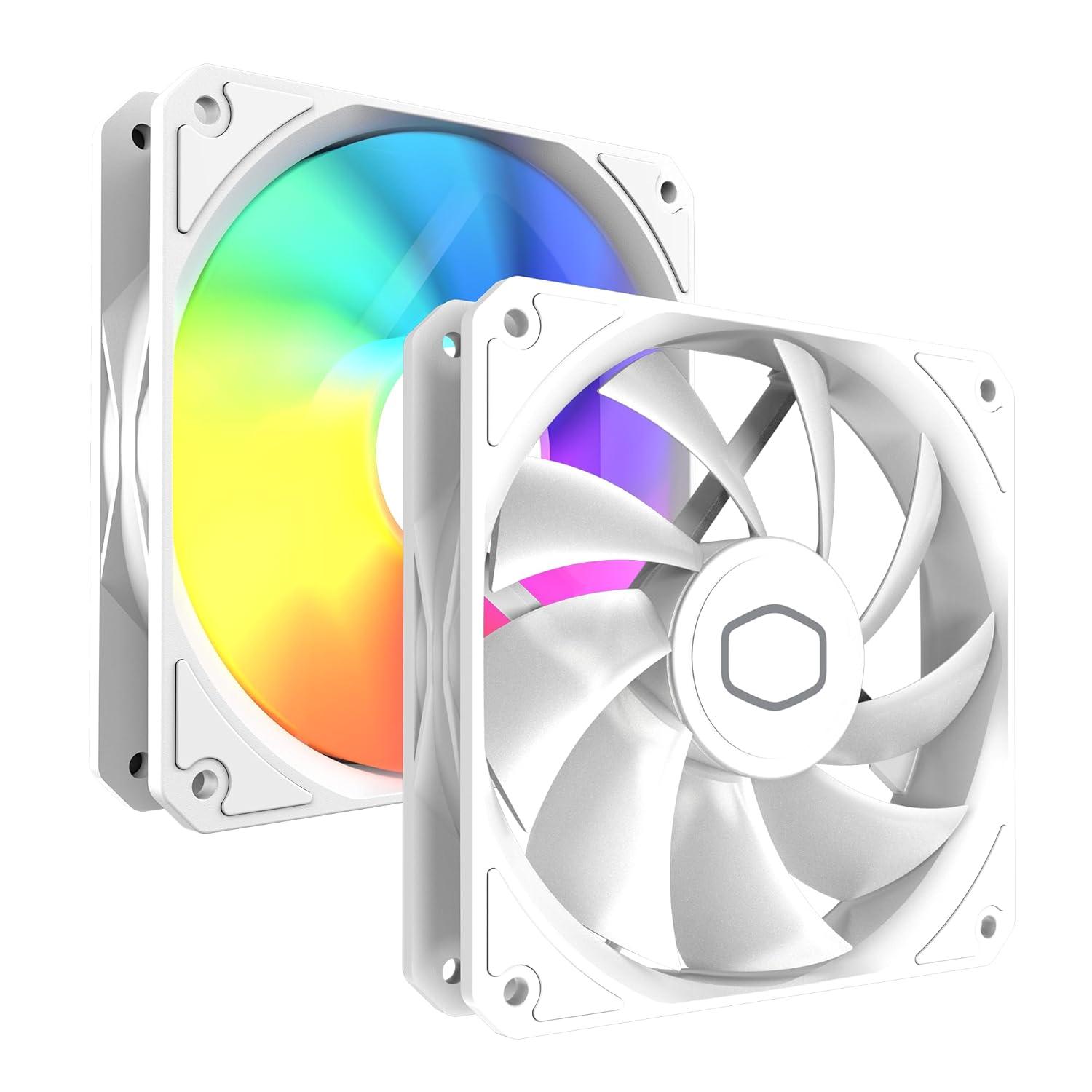 imageCooler Master 240 Core II CPU Liquid Cooler Dual Chamber Pump Customizable aRGB Lighting MaintenanceFree Quiet Operation Easy Install AMD Ryzen 7 AM54 Intel Ultra 7 LGA 18511700240 Core II White