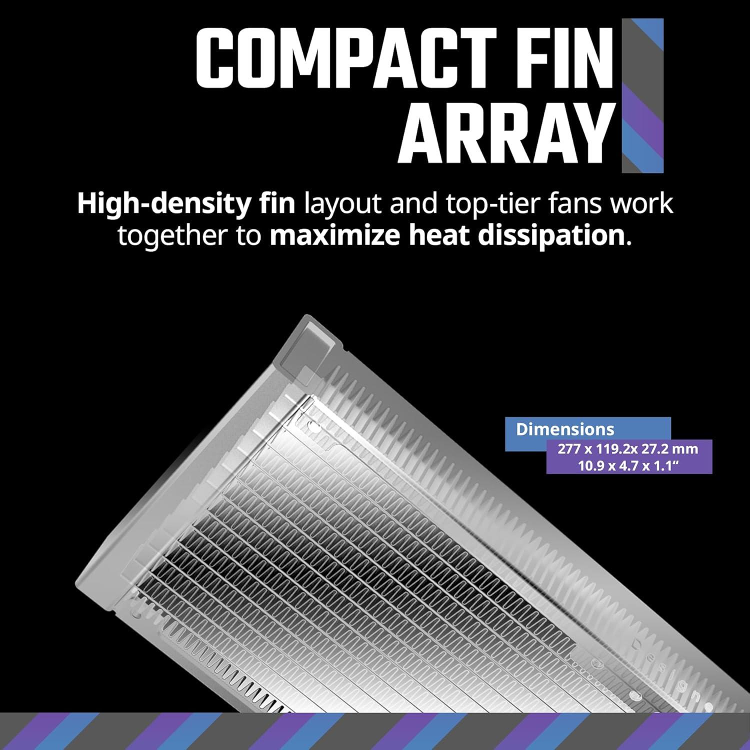 imageCooler Master 240 Core II CPU Liquid Cooler Dual Chamber Pump Customizable aRGB Lighting MaintenanceFree Quiet Operation Easy Install AMD Ryzen 7 AM54 Intel Ultra 7 LGA 18511700240 Core II White