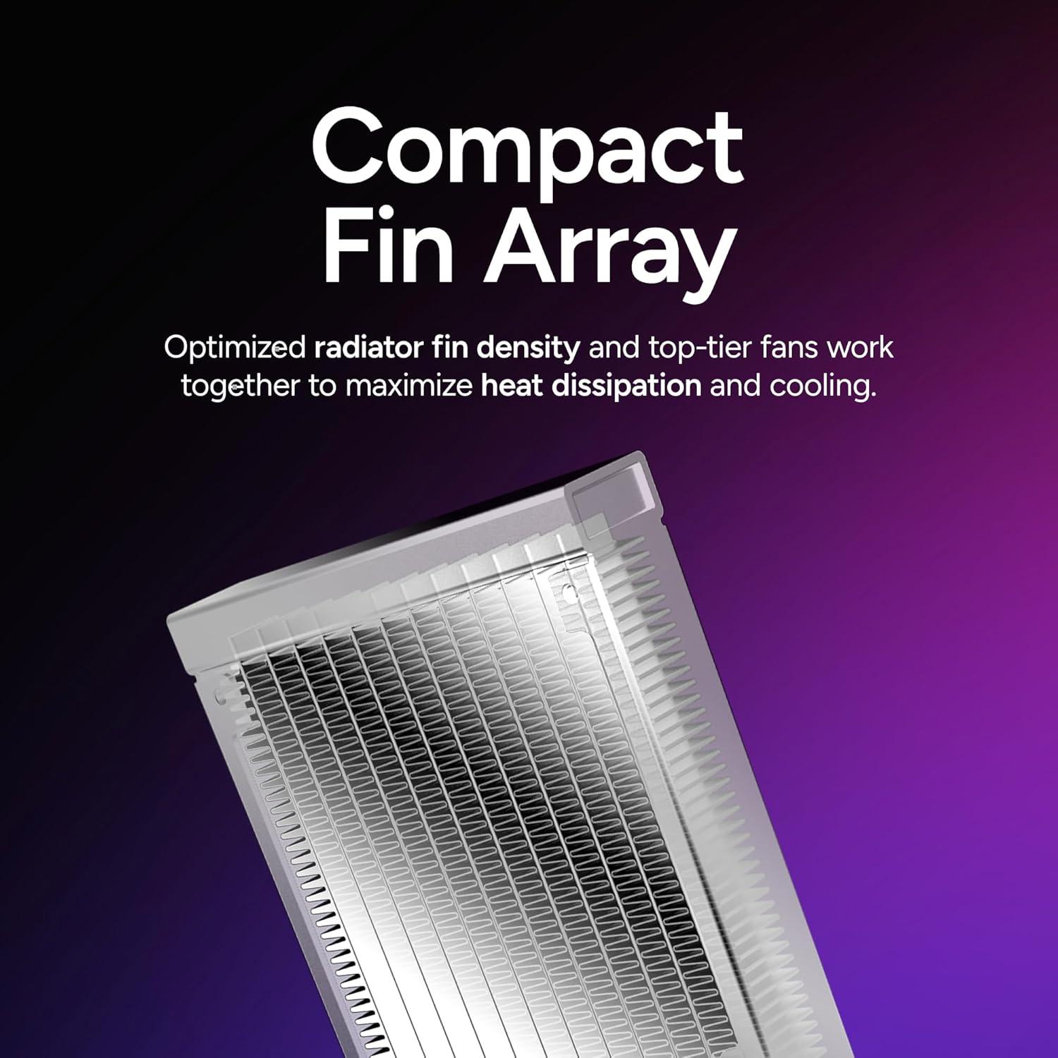 imageCooler Master 240 Elite Liquid CPU Liquid Cooler DualChamber Pump Customizable aRGB Lighting MaintenanceFree AMD Ryzen 7 AM54 Intel Ultra 7 LGA 18511700 Design by Cooler Master240 Elite Liquid White