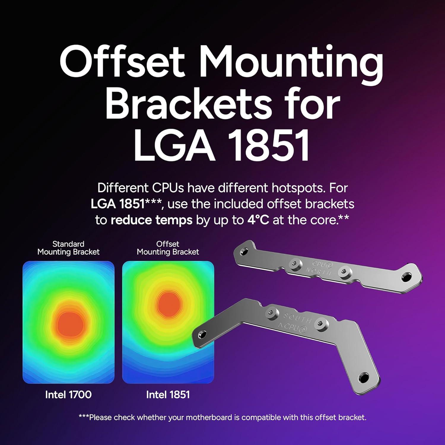 imageCooler Master Atmos II 360 Pixel LED Panel FreeForm 20 CPU Liquid Cooler Dual Chamber Pump Customizable aRGB Lighting Quiet Qperation Easy Install AMD Ryzen 9 AM54 Intel Ultra i9 LGA 18511700360 Atmos II LCD White