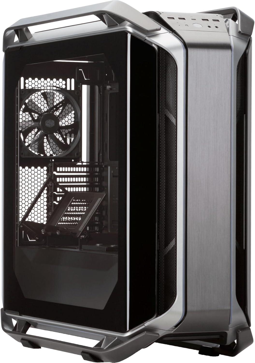 imageCooler Master Cosmos C700M EATX FullTower Curved Tempered Glass Panel Riser Cable Flexible Interior Layout Diverse Liquid Cooling TypeC Customizable ARGB MCCC700MMG5NS00C700M