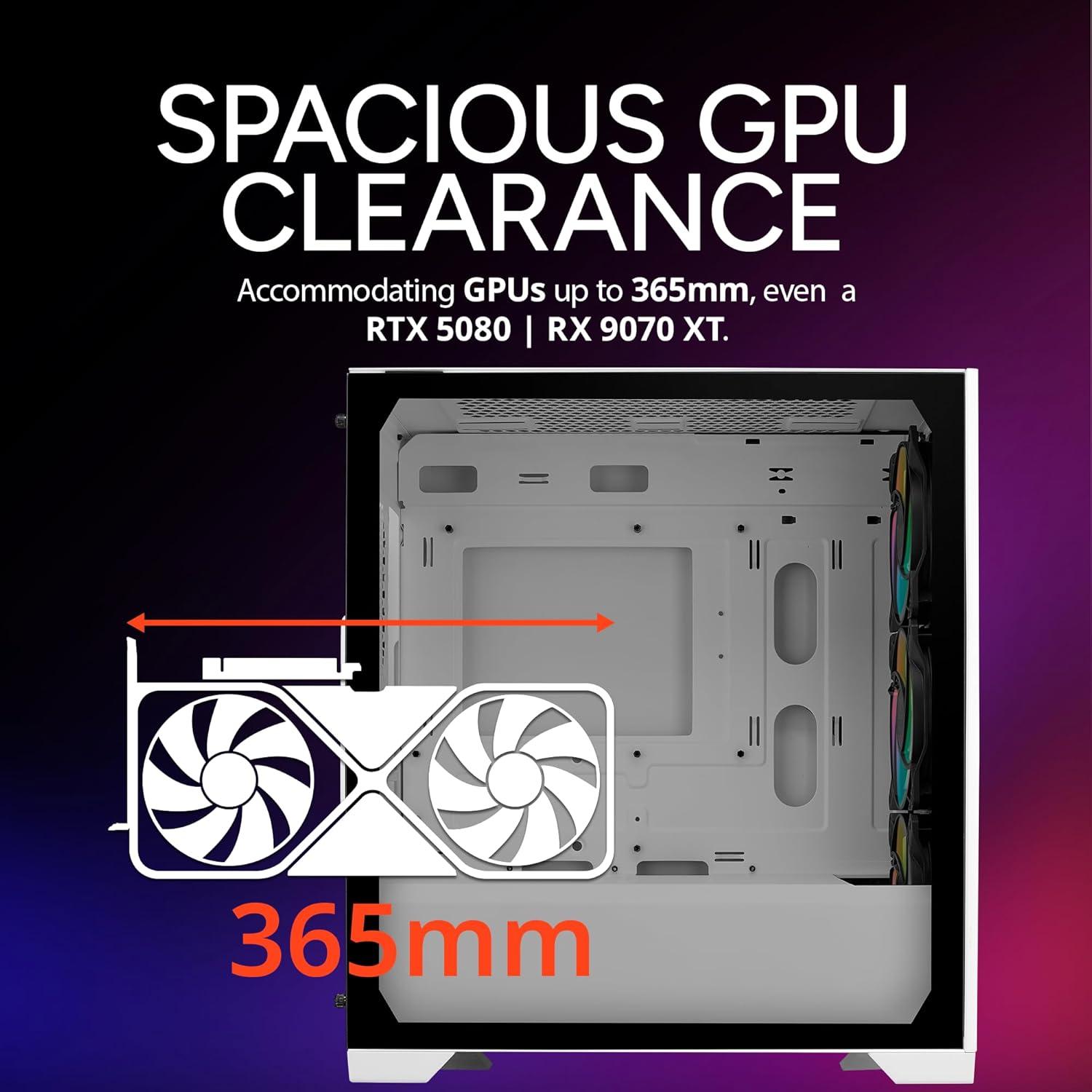 imageCooler Master Elite 301 MicroATX High Airflow Minimalist PC Case 365mm GPU Max Compatible RTX 5080RX 7090 XT 280mm AIO Max Type C Tempered Glass Triple 120mm aRGB PWM Fan Intakes GrillElite 301 White