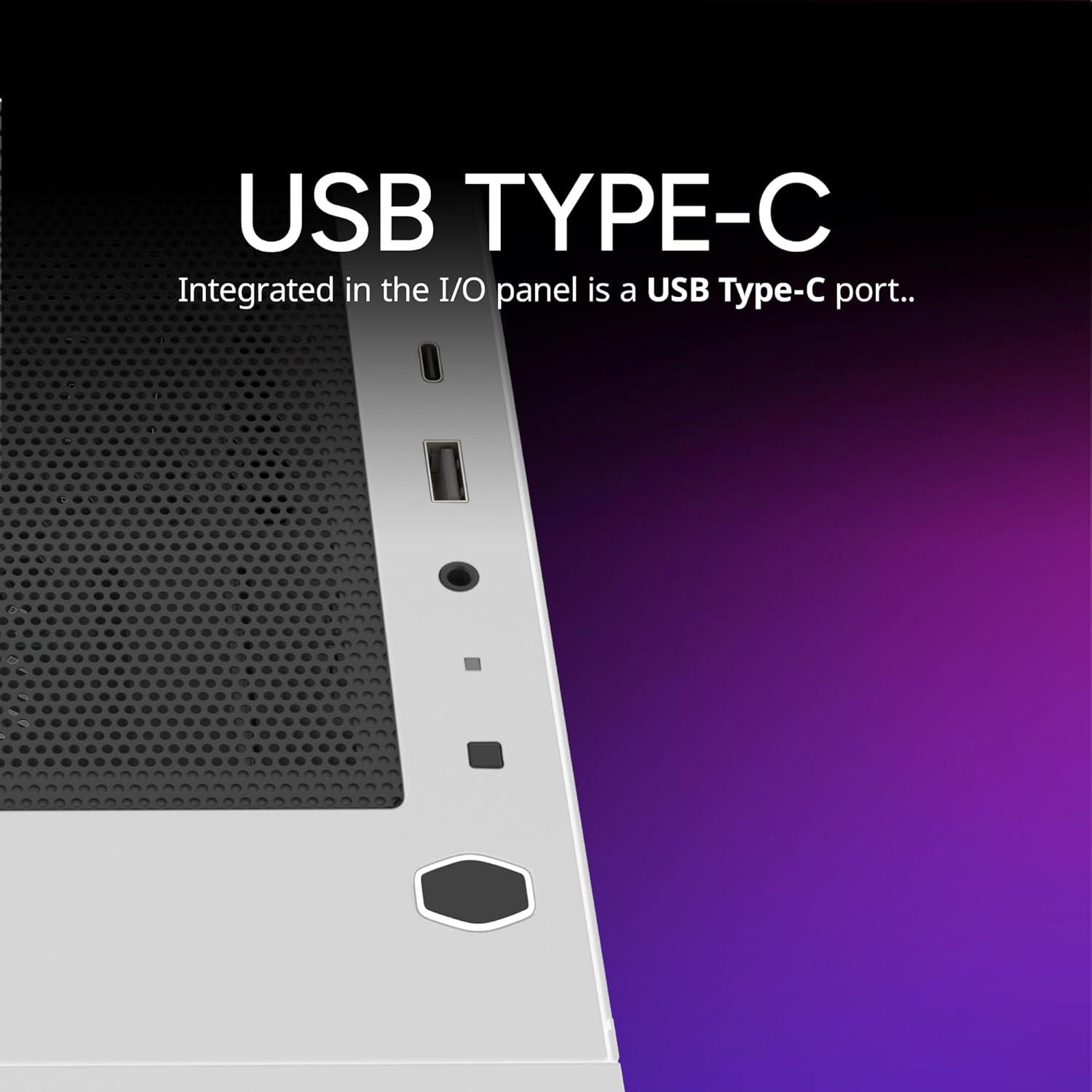 imageCooler Master Elite 301 MicroATX High Airflow Minimalist PC Case 365mm GPU Max Compatible RTX 5080RX 7090 XT 280mm AIO Max Type C Tempered Glass Triple 120mm aRGB PWM Fan Intakes GrillElite 301 White