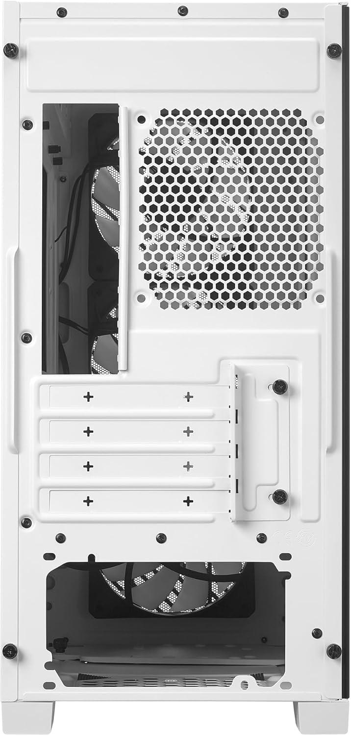 imageCooler Master Elite 301 MicroATX High Airflow Minimalist PC Case 365mm GPU Max Compatible RTX 5080RX 7090 XT 280mm AIO Max Type C Tempered Glass Triple 120mm aRGB PWM Fan Intakes GrillElite 301 White