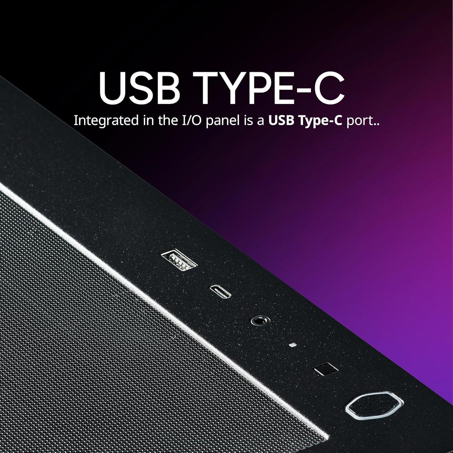 imageCooler Master Elite 502 ATX High Airflow Minimalist PC Case 410mm GPU Max Compatible RTX 5090RX 7090 XT 360mm AIO Max Type C Tempered Glass Triple 120mm aRGB Fan Intakes GrillElite 502