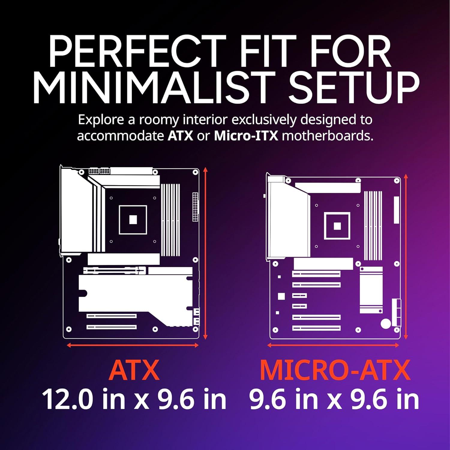 imageCooler Master Elite 502 ATX High Airflow Minimalist PC Case 410mm GPU Max Compatible RTX 5090RX 7090 XT 360mm AIO Max Type C Tempered Glass Triple 120mm aRGB Fan Intakes GrillElite 502