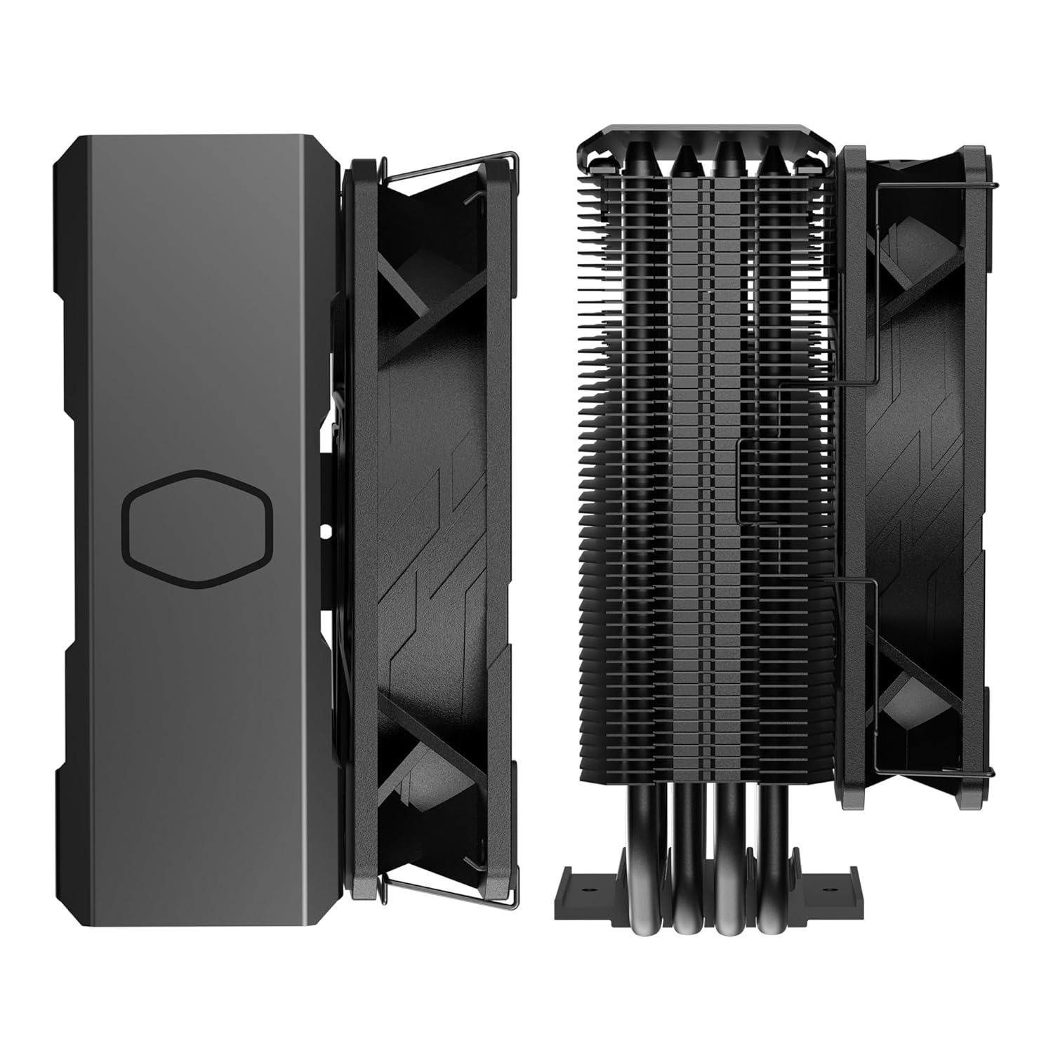 imageCooler Master Hyper 212 Pro aRGB CPU Cooler SickleFlow Edge 120 PWM Fan Composite 4 Copper Heat Pipes 152mm Tall Sleek Top Cover AMD Ryzen AM5AM4 Intel LGA 18511700 Brackets212 Black
