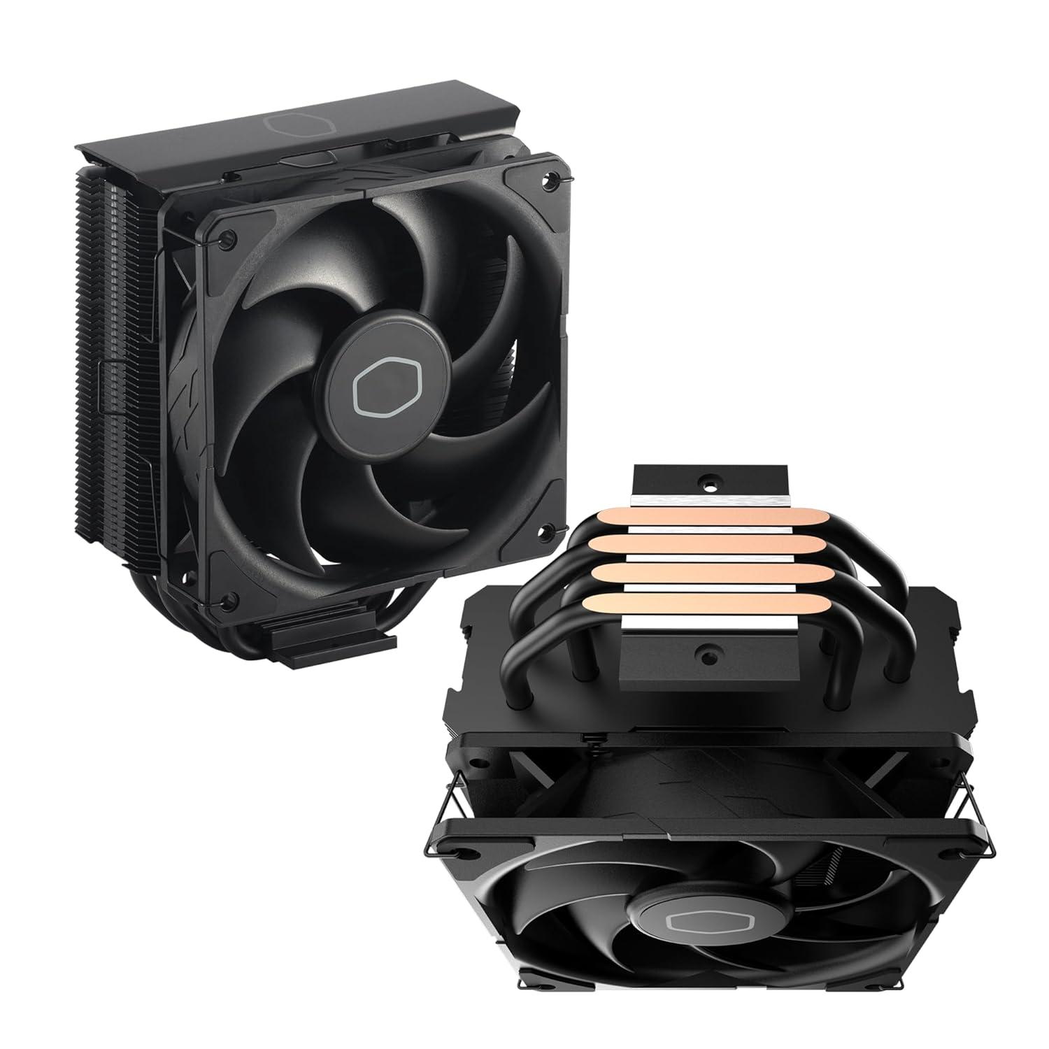 imageCooler Master Hyper 212 Pro aRGB CPU Cooler SickleFlow Edge 120 PWM Fan Composite 4 Copper Heat Pipes 152mm Tall Sleek Top Cover AMD Ryzen AM5AM4 Intel LGA 18511700 Brackets212 Black
