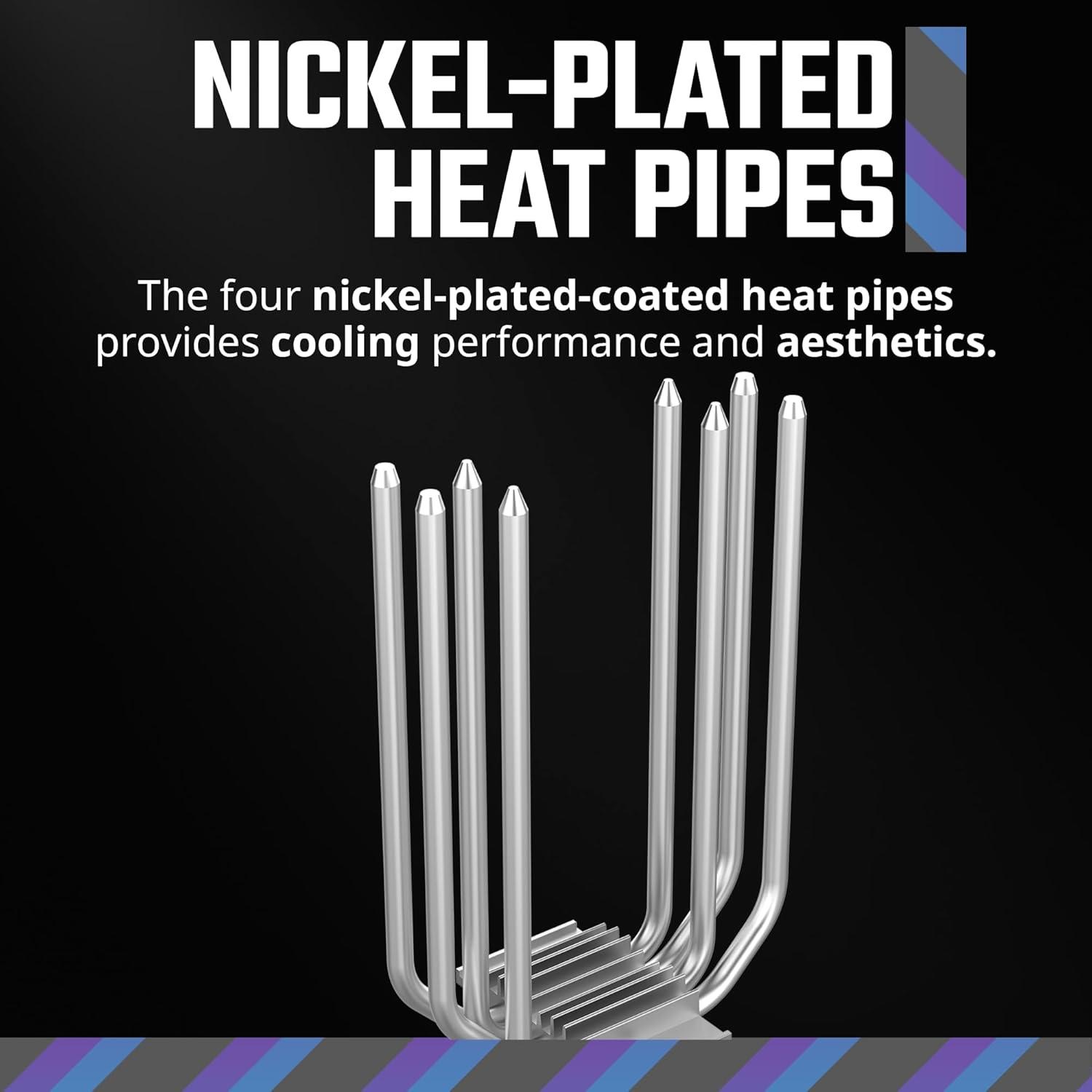 imageCooler Master Hyper 212 Spectrum V3 ARGB CPU Air Cooler 120mm PWM Fan 4 Copper Heat Pipes 152mm Tall AMD Ryzen AM5AM4 Intel LGA 185117001200 Brackets