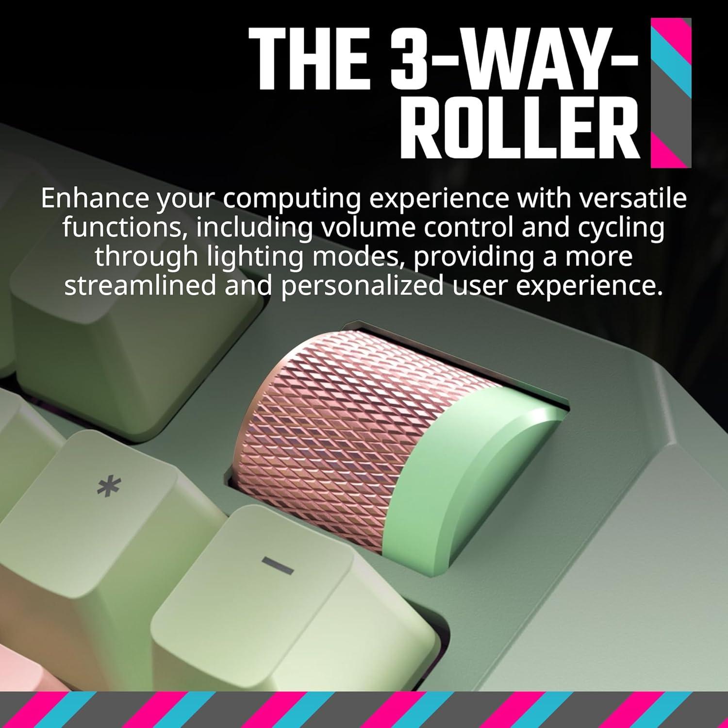 imageCooler Master MK770 Macaron Wireless Mechanical RGB Gaming Keyboard Kailh Box V2 Click White Switches Gasket Structure HotSwappable Bluetooth24GHz Tactile 3Way Dial QWERTY MK770MCKW1USMK770 Macaron Red