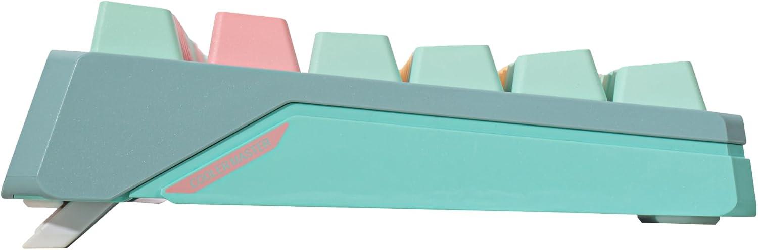 imageCooler Master MK770 Macaron Wireless Mechanical RGB Gaming Keyboard Kailh Box V2 Click White Switches Gasket Structure HotSwappable Bluetooth24GHz Tactile 3Way Dial QWERTY MK770MCKW1USMK770 Macaron Red