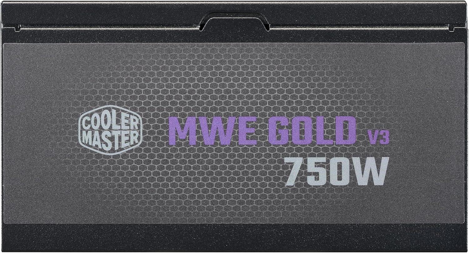 imageCooler Master MWE Gold 750 V3 Full Modular Power Supply 750W 80 Gold ATX 31 90 PCIe 51 Designed Ready Nvidia RTX 5070 Ti AMD RX 9070 XT ZeroRPM Mode Hexagonal Fan Cover 10YearGold 750 V3
