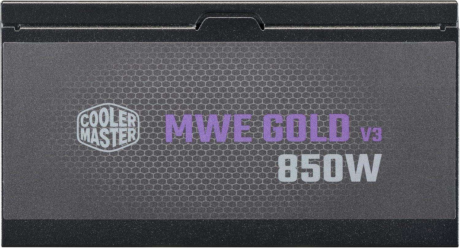 imageCooler Master MWE Gold 850 V2 Full Modular PSU 850W 80 Gold Designed Ready Nvidia RTX 5080 AMD RX 9070 XT 2 EPS Connectors 120mm HDB Fan Semifanless 5YearGold 850 V3