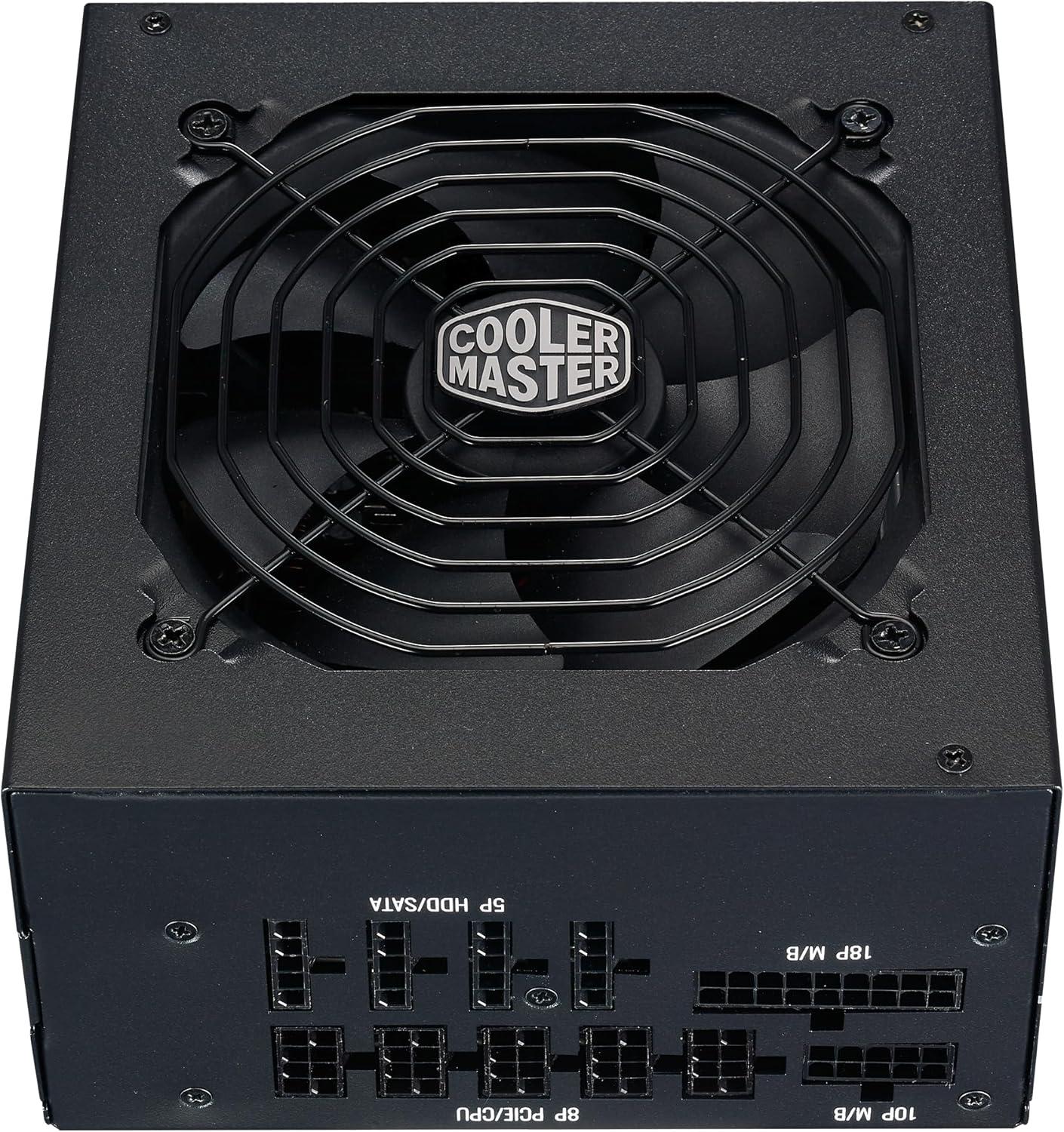 imageCooler Master MWE Gold 850 V2 Full Modular PSU 850W 80 Gold Designed Ready Nvidia RTX 5080 AMD RX 9070 XT 2 EPS Connectors 120mm HDB Fan Semifanless 5YearGold 850 V2