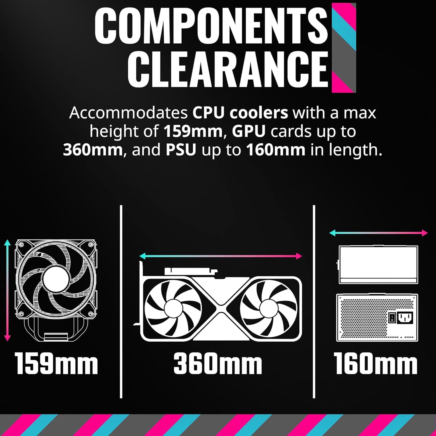 imageCooler Master MasterBox Q300L MicroATX Tower with Magnetic Design Dust Filter Transparent Acrylic Side Panel Adjustable IO ampamp Fully Ventilated Airflow Black MCBQ300LKANNS00Q300L