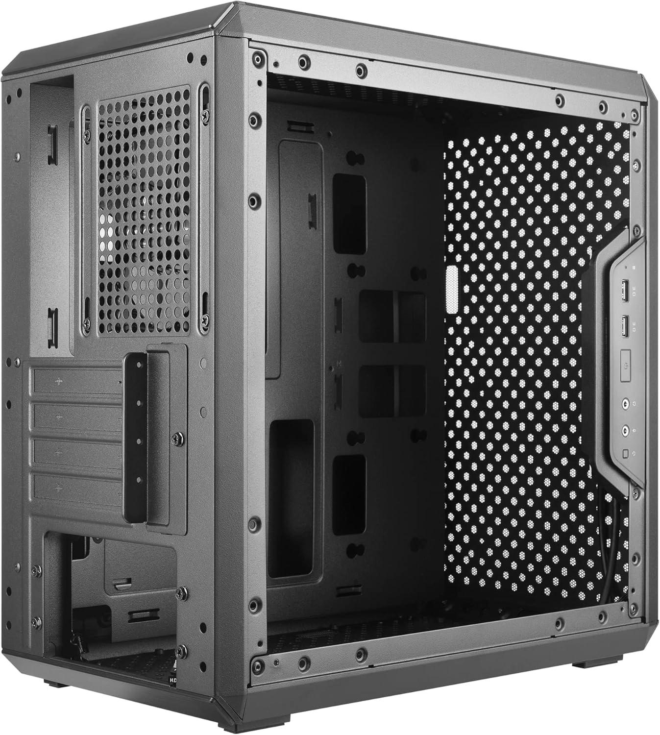 imageCooler Master MasterBox Q300L MicroATX Tower with Magnetic Design Dust Filter Transparent Acrylic Side Panel Adjustable IO ampamp Fully Ventilated Airflow Black MCBQ300LKANNS00Q300L