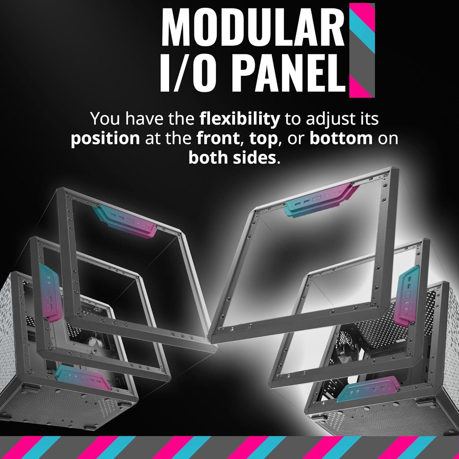 imageCooler Master MasterBox Q300L MicroATX Tower with Magnetic Design Dust Filter Transparent Acrylic Side Panel Adjustable IO ampamp Fully Ventilated Airflow Black MCBQ300LKANNS00Q300L