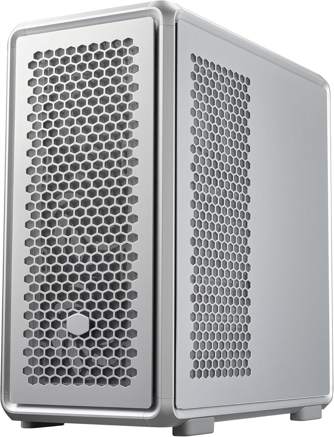 imageCooler Master MasterFrame 600 Freeform 20 Modular Platform ATX MidTower Case Aluminum Frame Magnetic Side Panels Customizable Internal 410mm GPU Max 420mm AIO Max Type C Tempered GlassMasterFrame 600 Silver