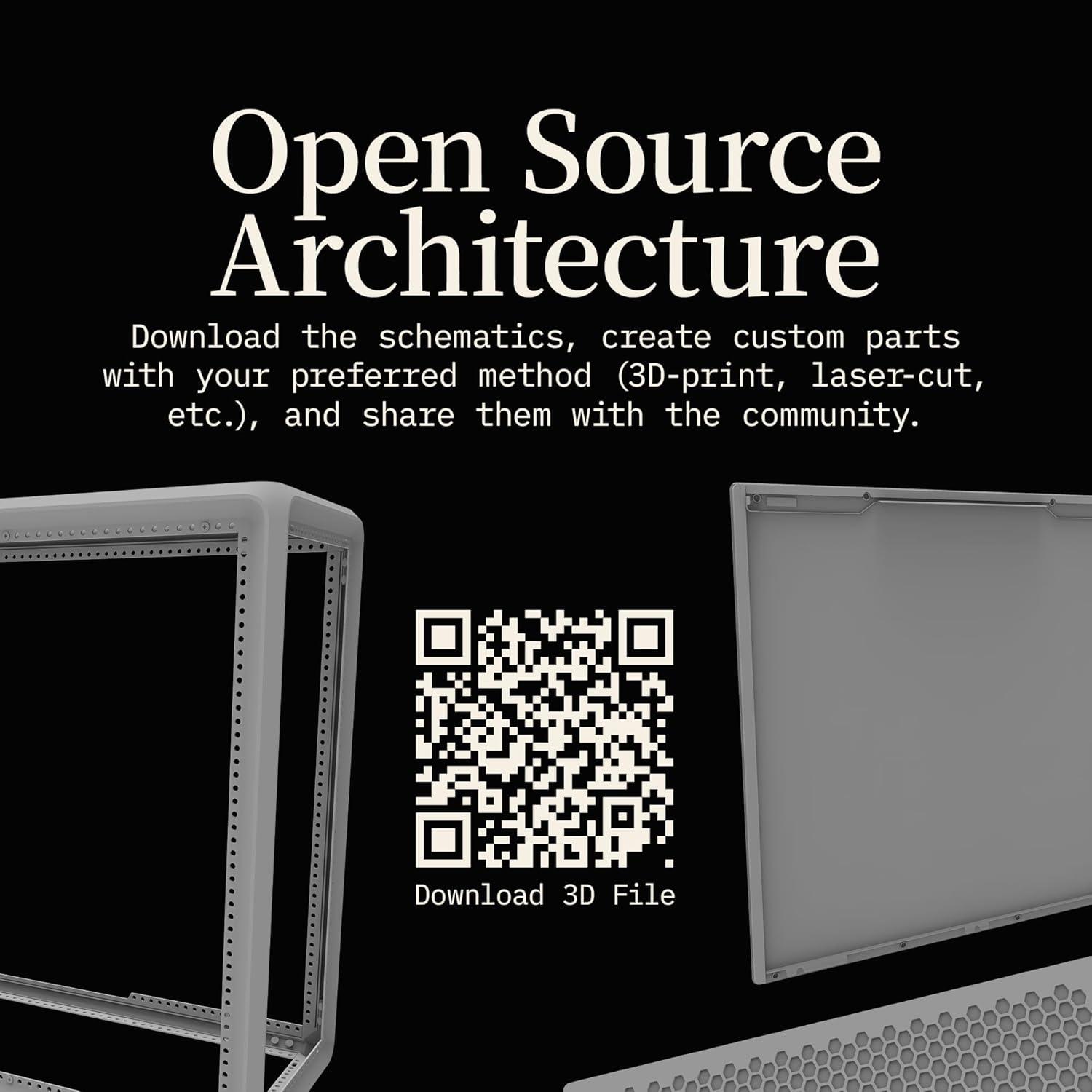 imageCooler Master MasterFrame 600 Freeform 20 Modular Platform ATX MidTower Case Aluminum Frame Magnetic Side Panels Customizable Internal 410mm GPU Max 420mm AIO Max Type C Tempered GlassMasterFrame 600 Silver