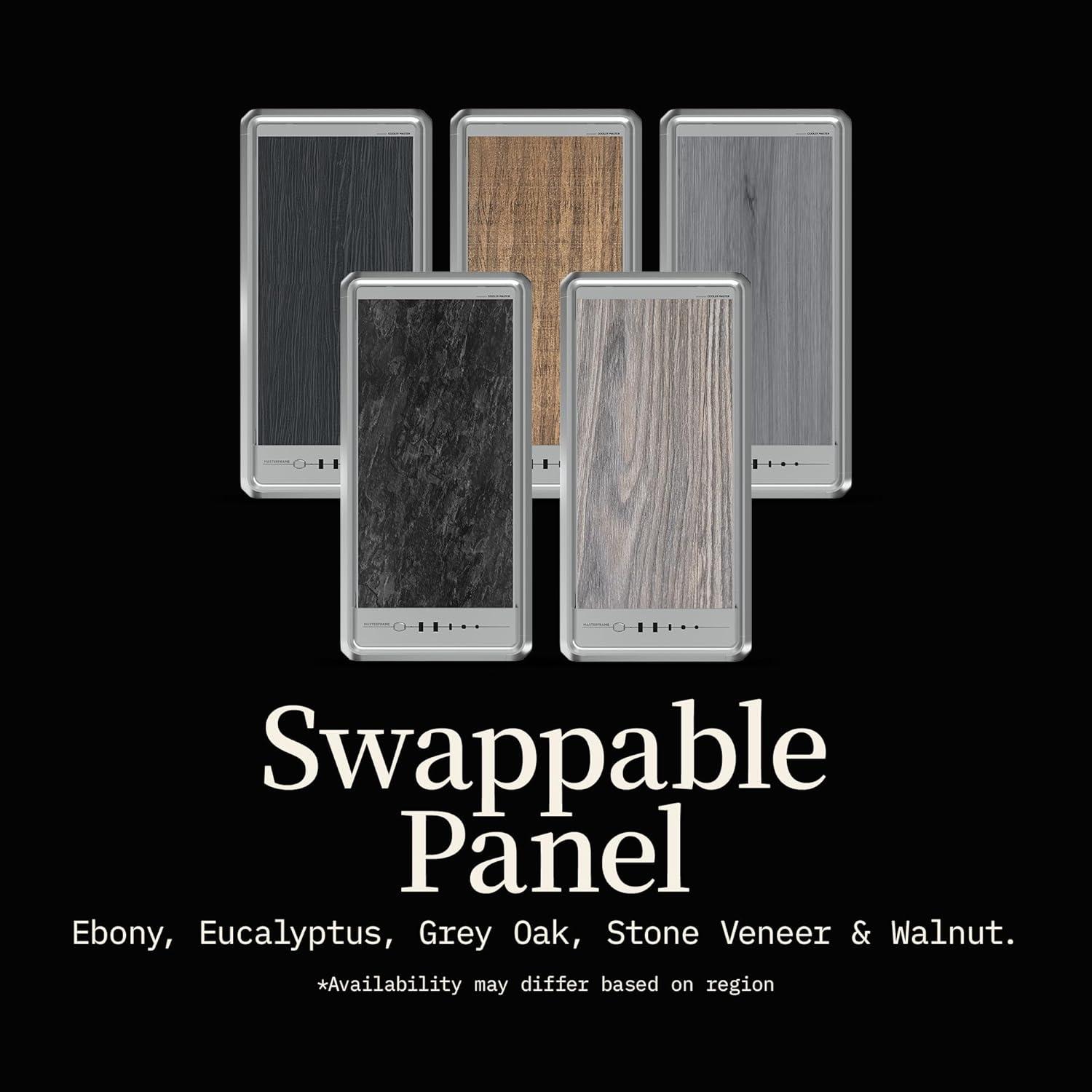 imageCooler Master MasterFrame 600 Freeform 20 Modular Platform ATX MidTower Case Aluminum Frame Magnetic Side Panels Customizable Internal 410mm GPU Max 420mm AIO Max Type C Tempered GlassMasterFrame 600 Silver