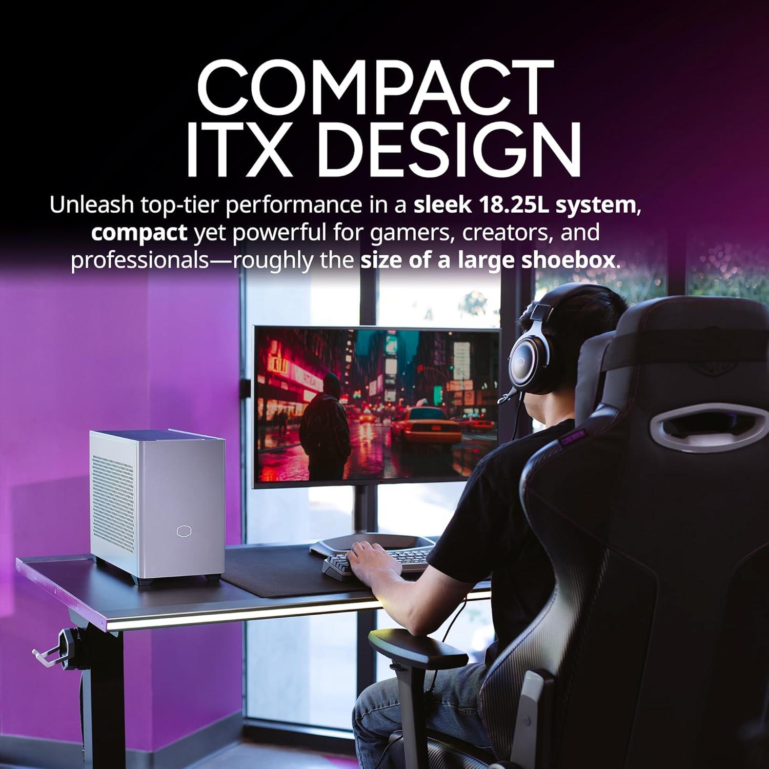 imageCooler Master NR2 Pro Mini ITX AMD RYZEN 7 9800X3D 47 GHz 52 GHz Turbo Gigabyte RX 9070 XT 16GB ampamp B850I AORUS PRO 32GB DDR5 6000MHz 2TB Gen4 M2 WiFi Windows 11 280mm AIO Gaming PCRTX 5070 Ti