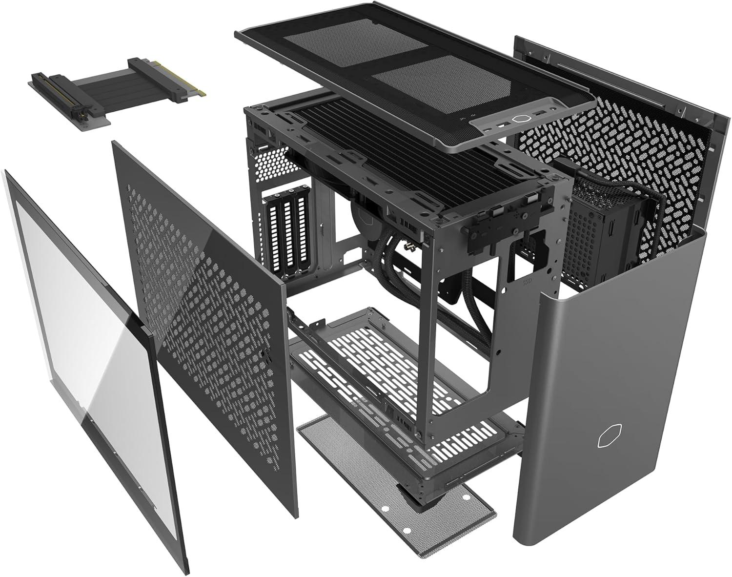 imageCooler Master NR2 Pro Mini ITX AMD RYZEN 7 9800X3D 47 GHz 52 GHz Turbo Gigabyte RX 9070 XT 16GB ampamp B850I AORUS PRO 32GB DDR5 6000MHz 2TB Gen4 M2 WiFi Windows 11 280mm AIO Gaming PCRTX 5070 Ti