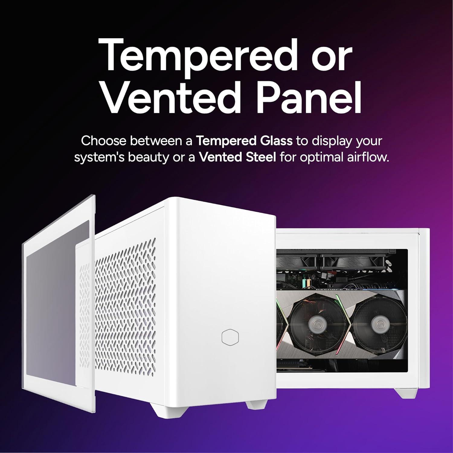 imageCooler Master NR200P V3 MiniITX PC Case Ready TopMount 280mm AIO PCIe 50 Riser 3615mm Vertical GPU Mount Designed Ready Nvidia RTX 5090 AMD RX 9070 XT SFX PSU Ready to Install DIYNR200P V2 White