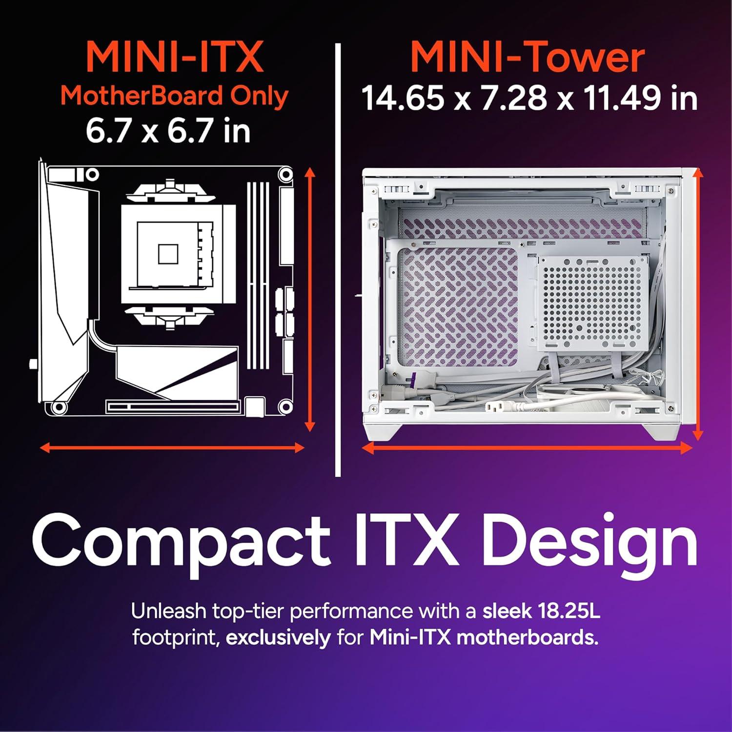 imageCooler Master NR200P V3 MiniITX PC Case Ready TopMount 280mm AIO PCIe 50 Riser 3615mm Vertical GPU Mount Designed Ready Nvidia RTX 5090 AMD RX 9070 XT SFX PSU Ready to Install DIYNR200P V2 White