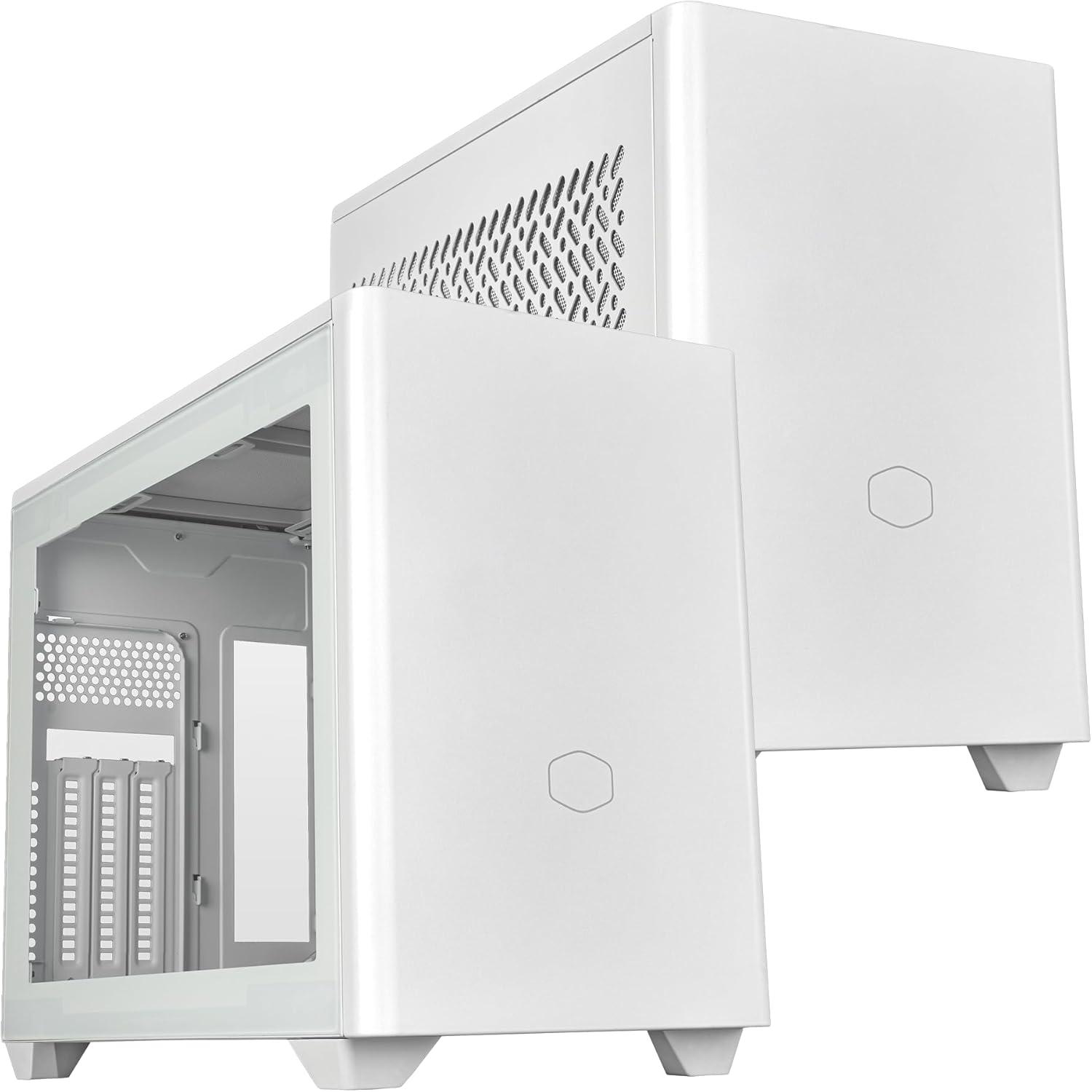 imageCooler Master NR200P V3 MiniITX PC Case Ready TopMount 280mm AIO PCIe 50 Riser 3615mm Vertical GPU Mount Designed Ready Nvidia RTX 5090 AMD RX 9070 XT SFX PSU Ready to Install DIYNR200P V2 White