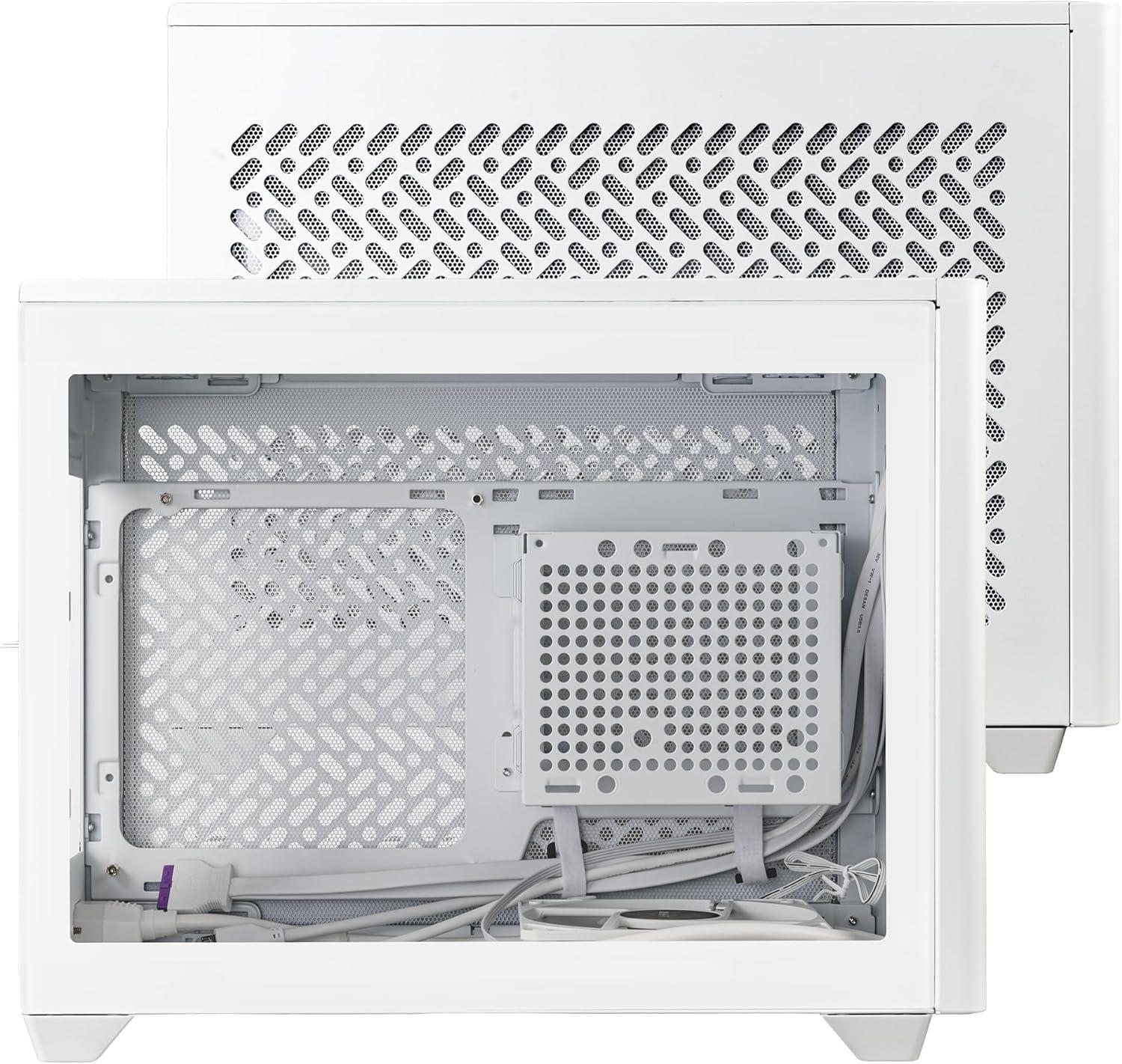 imageCooler Master NR200P V3 MiniITX PC Case Ready TopMount 280mm AIO PCIe 50 Riser 3615mm Vertical GPU Mount Designed Ready Nvidia RTX 5090 AMD RX 9070 XT SFX PSU Ready to Install DIYNR200P V2 White