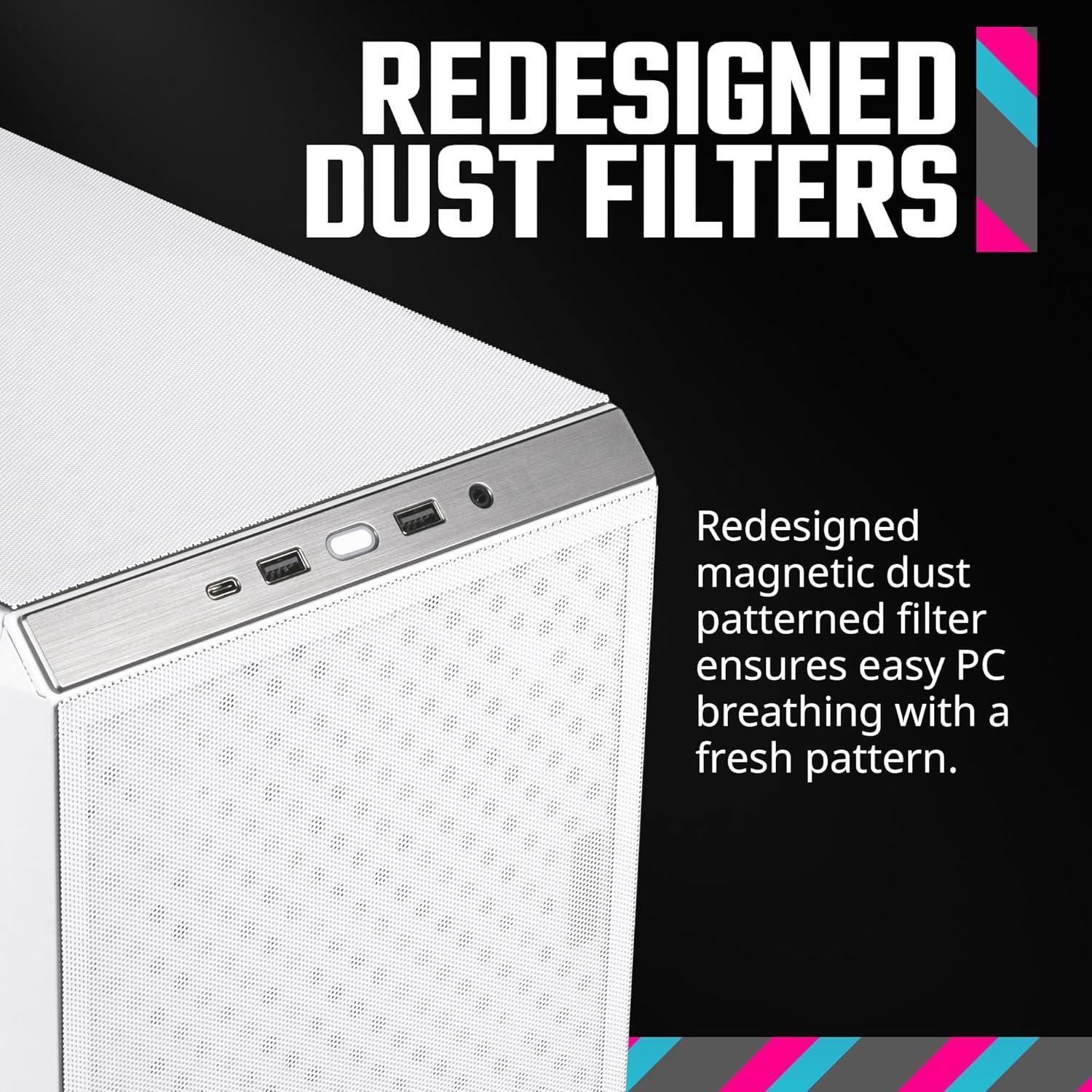 imageCooler Master Q300L V2 MicroATX Tower Magnetic Patterned Dust Filter USB 32 Gen 2x2 20GB Tempered Glass CPU Coolers Max 159mm GPU Max 360mm Fully Ventilated Airflow Q300LV2KGNNS00Q300L V2 White