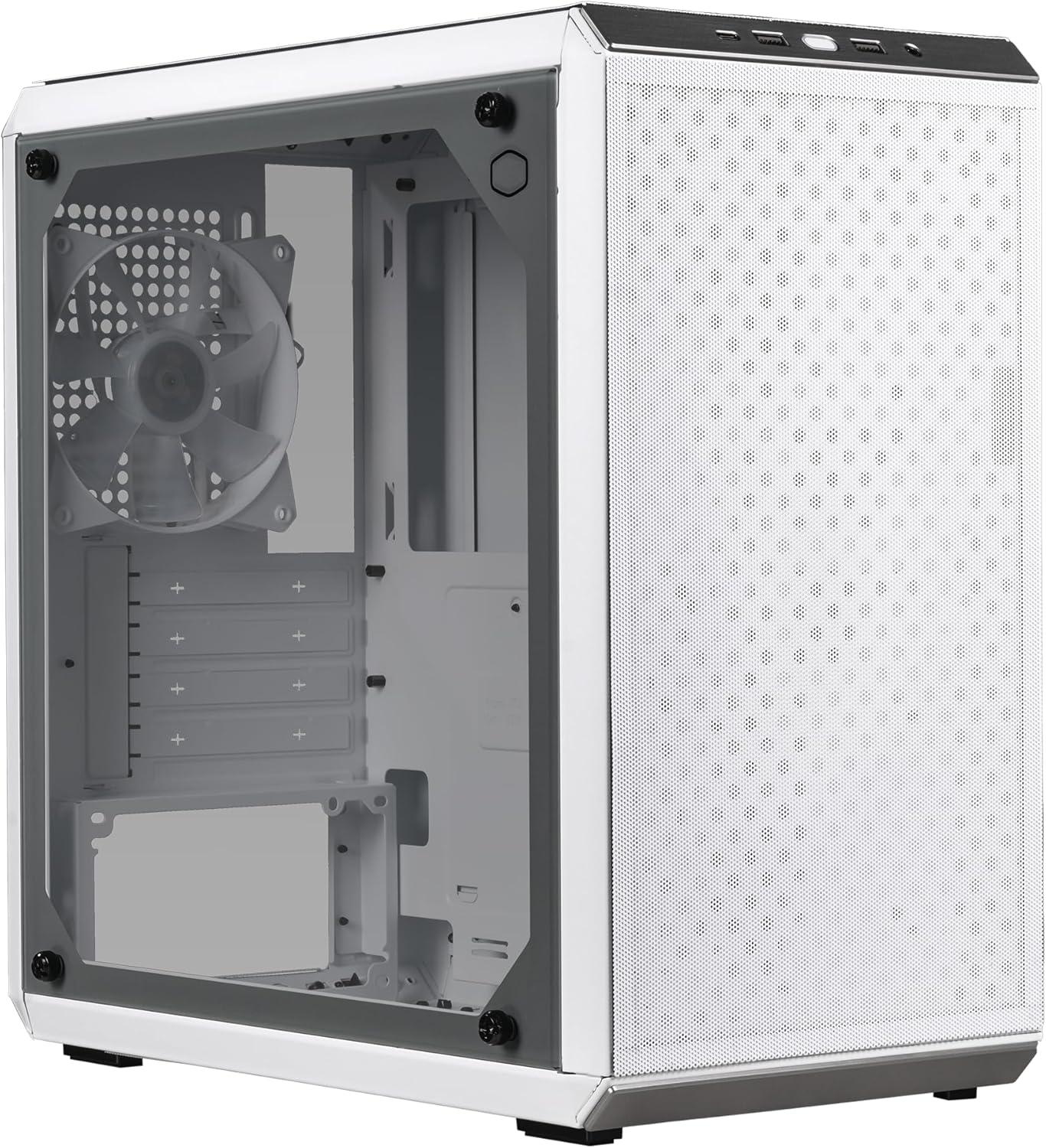 imageCooler Master Q300L V2 MicroATX Tower Magnetic Patterned Dust Filter USB 32 Gen 2x2 20GB Tempered Glass CPU Coolers Max 159mm GPU Max 360mm Fully Ventilated Airflow Q300LV2KGNNS00Q300L V2 White