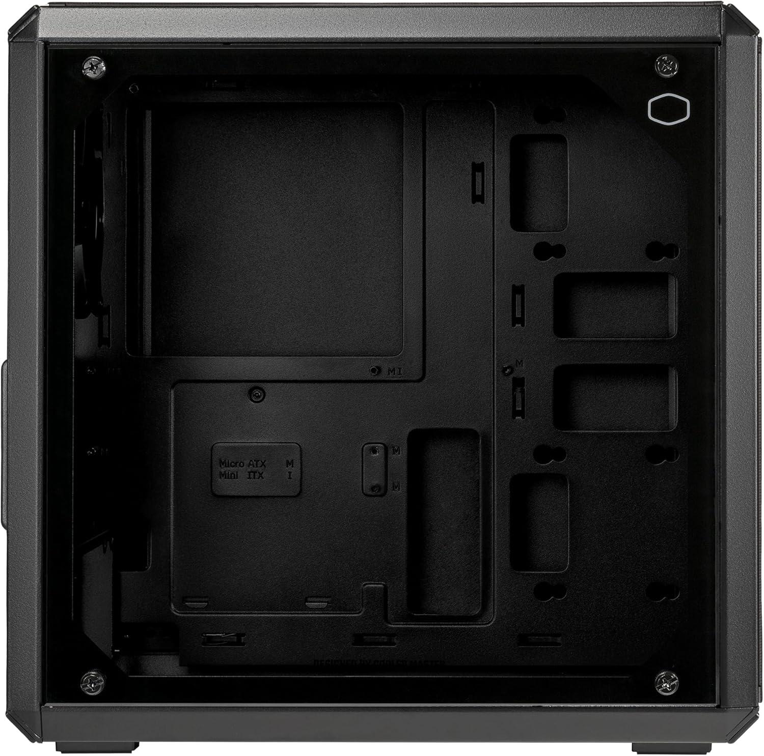 imageCooler Master Q300L V2 MicroATX Tower Magnetic Patterned Dust Filter USB 32 Gen 2x2 20GB Tempered Glass CPU Coolers Max 159mm GPU Max 360mm Fully Ventilated Airflow Q300LV2KGNNS00Q300L V2 Black