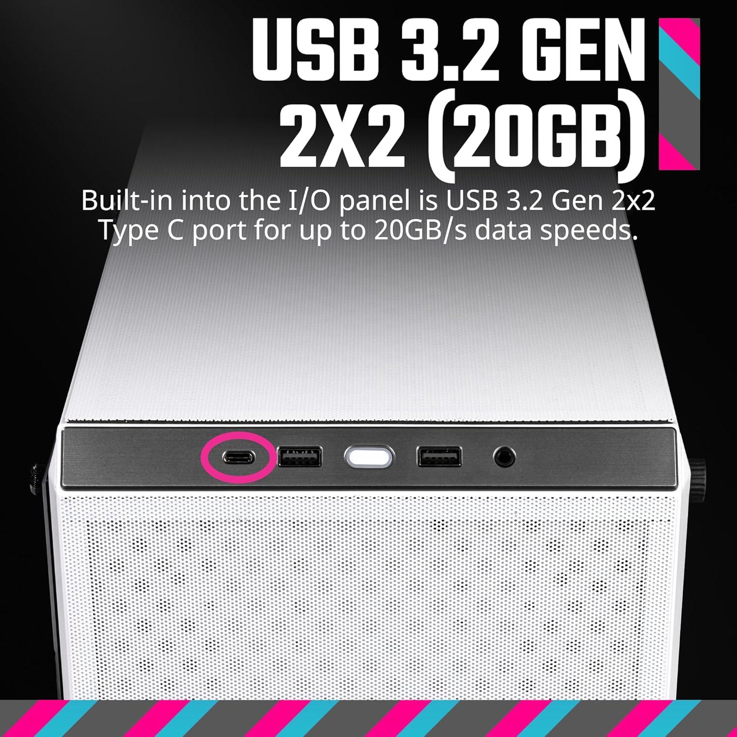 imageCooler Master Q300L V2 MicroATX Tower Magnetic Patterned Dust Filter USB 32 Gen 2x2 20GB Tempered Glass CPU Coolers Max 159mm GPU Max 360mm Fully Ventilated Airflow Q300LV2KGNNS00Q300L V2 White