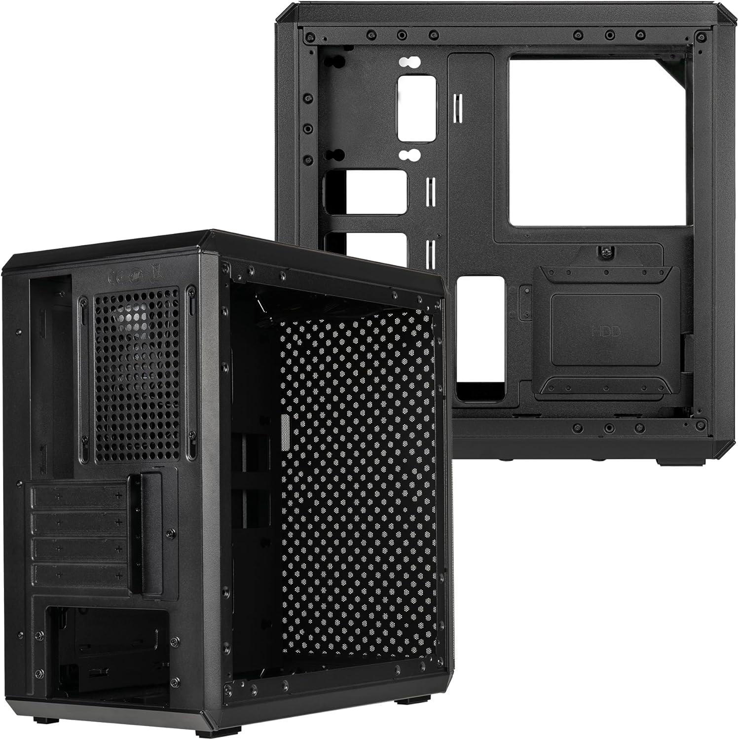imageCooler Master Q300L V2 MicroATX Tower Magnetic Patterned Dust Filter USB 32 Gen 2x2 20GB Tempered Glass CPU Coolers Max 159mm GPU Max 360mm Fully Ventilated Airflow Q300LV2KGNNS00Q300L V2 Black