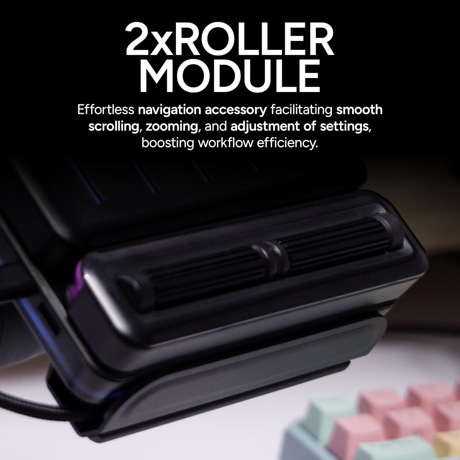 imageMasterHUB 3xKnob Module Freeform 20 Modular Platform Precision Control with Customizable Knobs and RGB LEDs for Effortless FineTuning of Creative Apps and Lighting by Cooler MasterMasterHUB Creator Kit