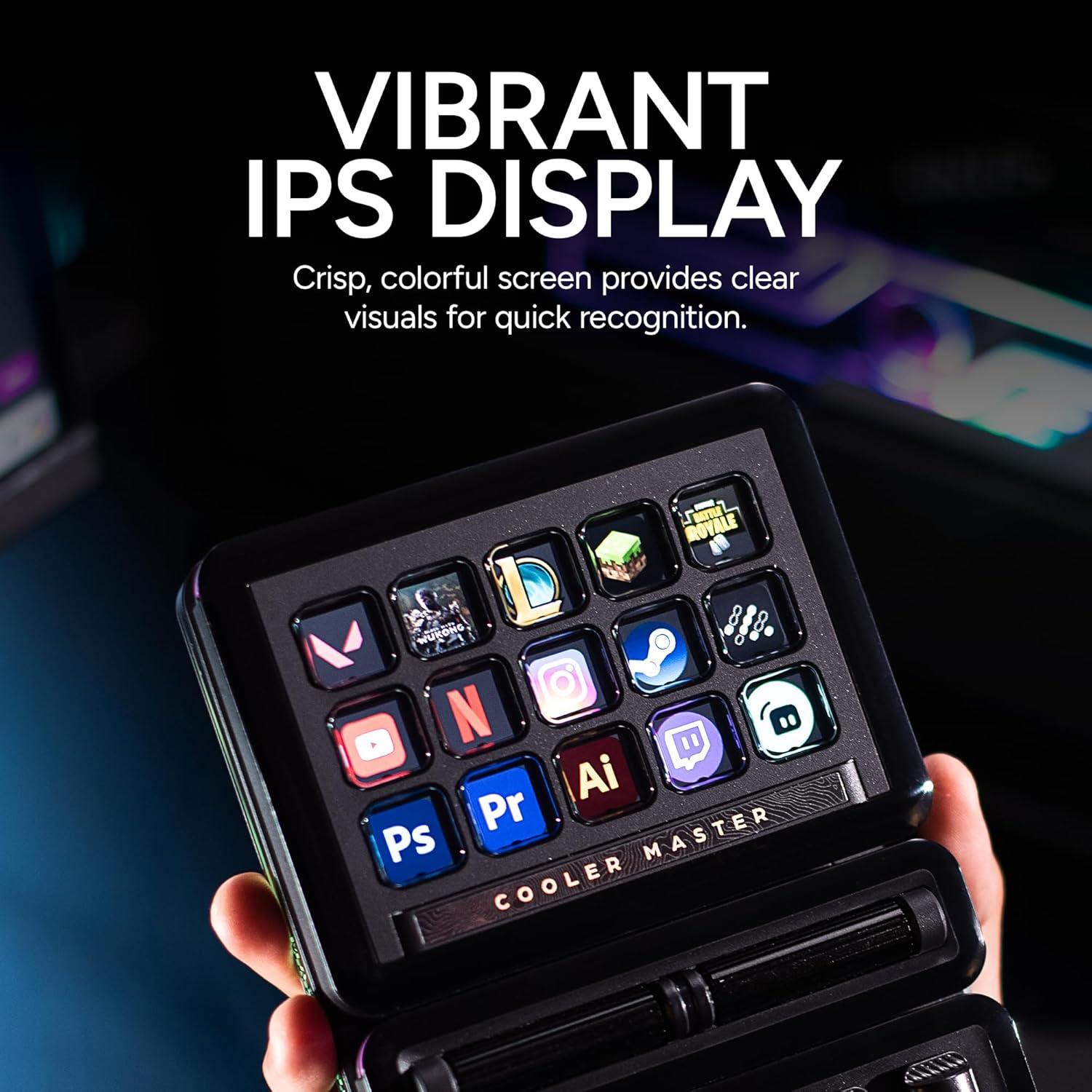 imageMasterHUB 3xKnob Module Freeform 20 Modular Platform Precision Control with Customizable Knobs and RGB LEDs for Effortless FineTuning of Creative Apps and Lighting by Cooler MasterMasterHUB Creator Kit