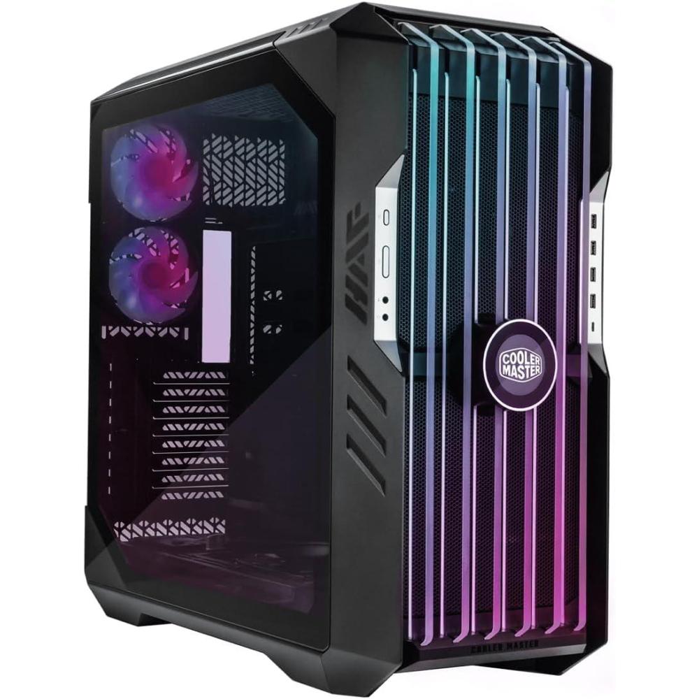 imageCooler Master HAF 700 EATX High Airflow PC Case Mesh Front Panel Dual 200mm Sickleflow Customizable ARG Fans 1 x USB 32 gen 2 Type C 4 x USB 32 gen 1 30 H700IGNNS00HAF 700 EVO