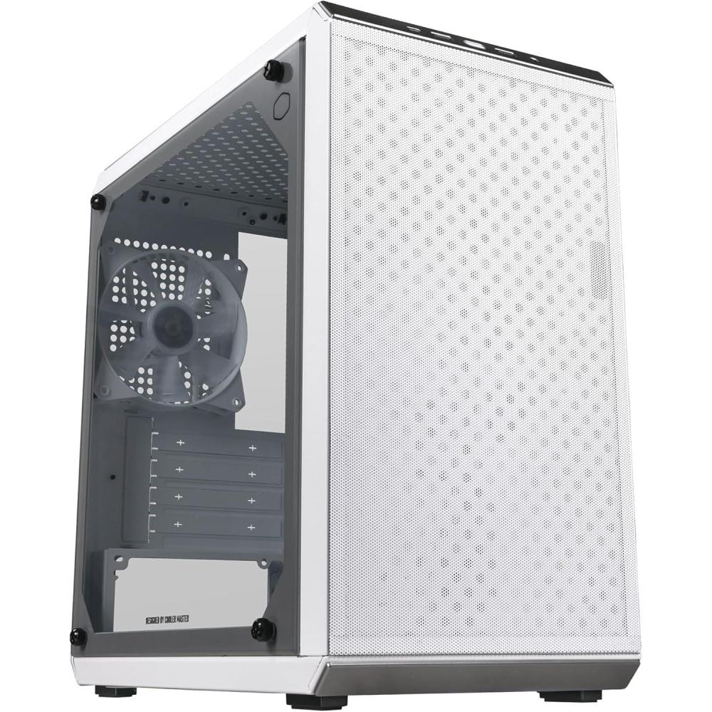 imageCooler Master Q300L V2 MicroATX Tower Magnetic Patterned Dust Filter USB 32 Gen 2x2 20GB Tempered Glass CPU Coolers Max 159mm GPU Max 360mm Fully Ventilated Airflow Q300LV2KGNNS00Q300L V2 White
