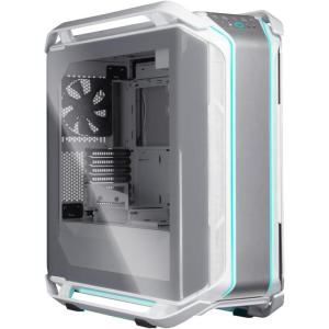 Cooler Master Cosmos C700M E-ATX Full-Tower, Curved Tempered Glass Panel, Riser Cable, Flexible Interior Layout, Diverse Liquid Cooling, Type-C, Customizable ARGB (MCC-C700M-MG5N-S00)(C700M White)