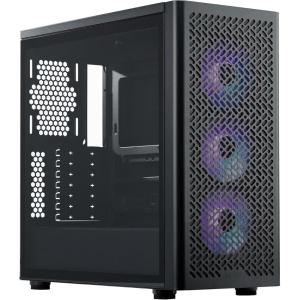 Cooler Master Elite 502 ATX High Airflow Minimalist PC Case, 410mm GPU Max, Compatible RTX 5090|RX 7090 XT, 360mm AIO Max, Type C, Tempered Glass, Triple 120mm aRGB Fan, Intakes Grill(Elite 502)