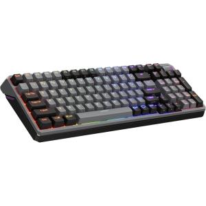 Cooler Master MK770 Macaron Wireless Mechanical RGB Gaming Keyboard, Kailh Box V2 Click White Switches, Gasket Structure, Hot-Swappable, Bluetooth|2.4GHz, Tactile 3-Way Dial, QWERTY (MK-770-MCKW1-US)(MK770 Space Gray White)