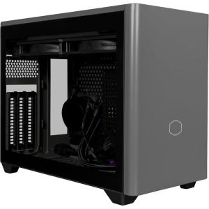 Cooler Master NCORE 100 MAX Bronze Mini-ITX PC Case|AIO|PSU Ready, Included Custom 120mm AIO, V850W SFX Gold PCIe 5.0 PSU, Designed Ready Nvidia RTX 5080 | AMD RX 9070 XT, 356mm GPU Support, DIY(NR200P MAX)