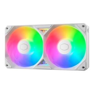 Cooler Master SickleFlow Edge 360 Single-Frame aRGB PC Case|Liquid Cooler Fan, 360mm, Single Modular Cable, PWM 2,050 RPM, Air Balance Blades, Loop Dynamic Bearing, Radiant aRGB Lighting(SickleFlow Edge 240 ARGB White)