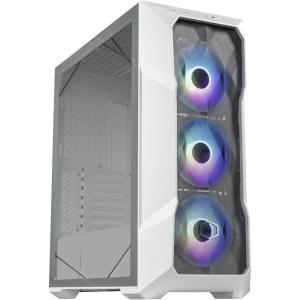 Cooler Master TD500 MAX ATX Mid-Tower Case, Custom Atmos 360 MAX AIO, GX II Gold 850W ATX 3.0 PSU, Mobius 120P ARGB PWM Fan, Type C, Two-Stage Power Connector, Pre-Routed Cable Management(TD500 Mesh V2 White)