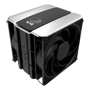 Cooler Master V4 Alpha 3DHP Black CPU Cooler, Alpha 3DHP Heat Pipe Technology, Dual Mobius 120 PWM Fans, Quiet Operation, Easy Install, AMD Ryzen 9 AM5|4, Intel Ultra 9 LGA 1851|1700(V4 Alpha 3DHP)