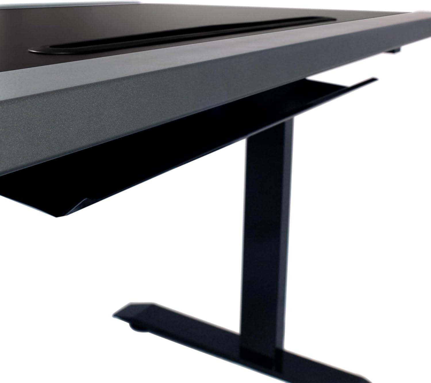 imageCooler Master GD120 V1 PC Gaming Desk Full Surface WaterRepellent Mousepad 220lbs Weight Support 3 Height Levels Cable Management Tray 472D x 236W WorkstationHome OfficeGD120 ARGB