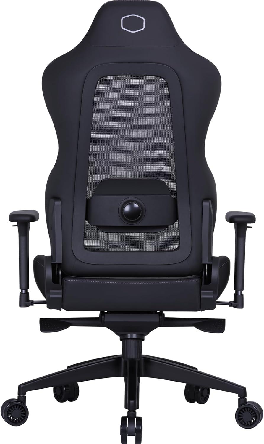 imageCooler Master Hybrid 1 Ergonomic Gaming Chair MuscleFlex Mesh ColdMolded Foam Steel Frame Aluminum Base 180 Reclining Adjustable Lumbar Support Gas Lift 360 Swivel for PC Game OfficeHybrid 1