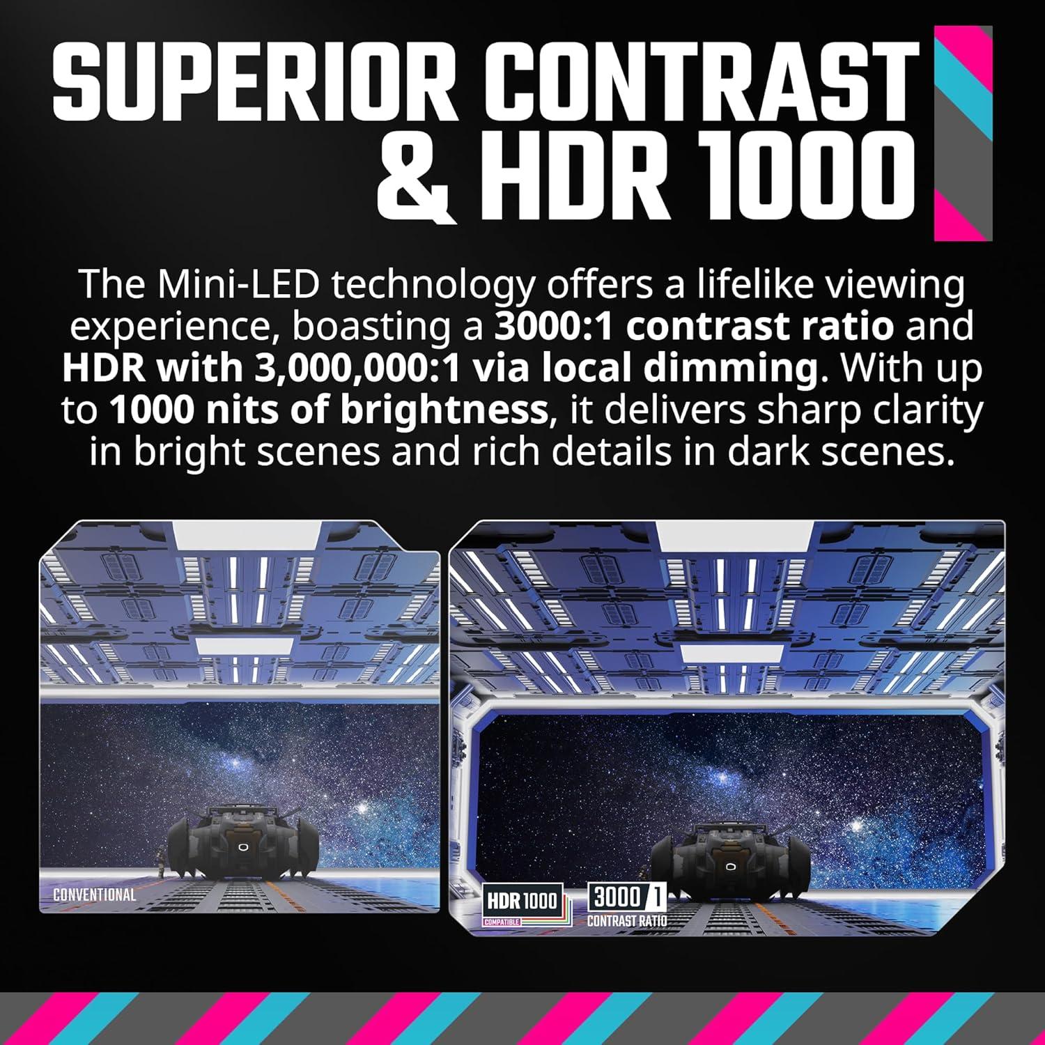 imageCooler Master Tempest GZ2711 27 OLED 2K 144Hz240Hz QHD 2560 x 1440 PC Monitor 003ms MPRT HDR10 DCR FreeSync Premium DP14 2 HDMI 21 2 USB B1 USB A2 USB C1Tempest GP2711 27 MiniLED