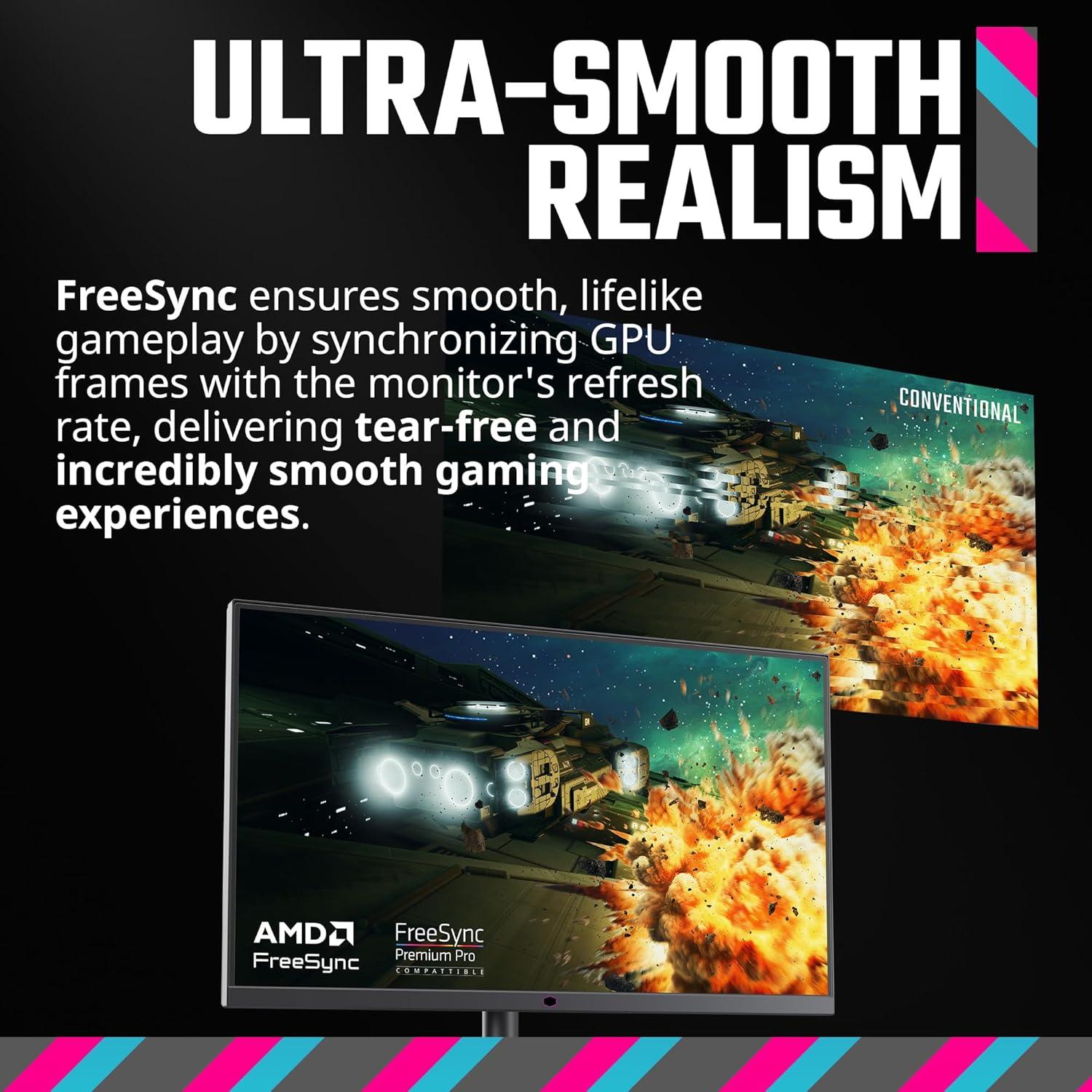 imageCooler Master Tempest GZ2711 27 OLED 2K 144Hz240Hz QHD 2560 x 1440 PC Monitor 003ms MPRT HDR10 DCR FreeSync Premium DP14 2 HDMI 21 2 USB B1 USB A2 USB C1Tempest GP2711 27 MiniLED